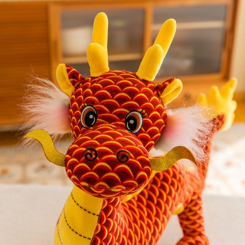 ドラゴンタイプのオレンジぬいぐるみ JELLY CAT（ジェリーキャット） Persimmon Snow Dragon Large